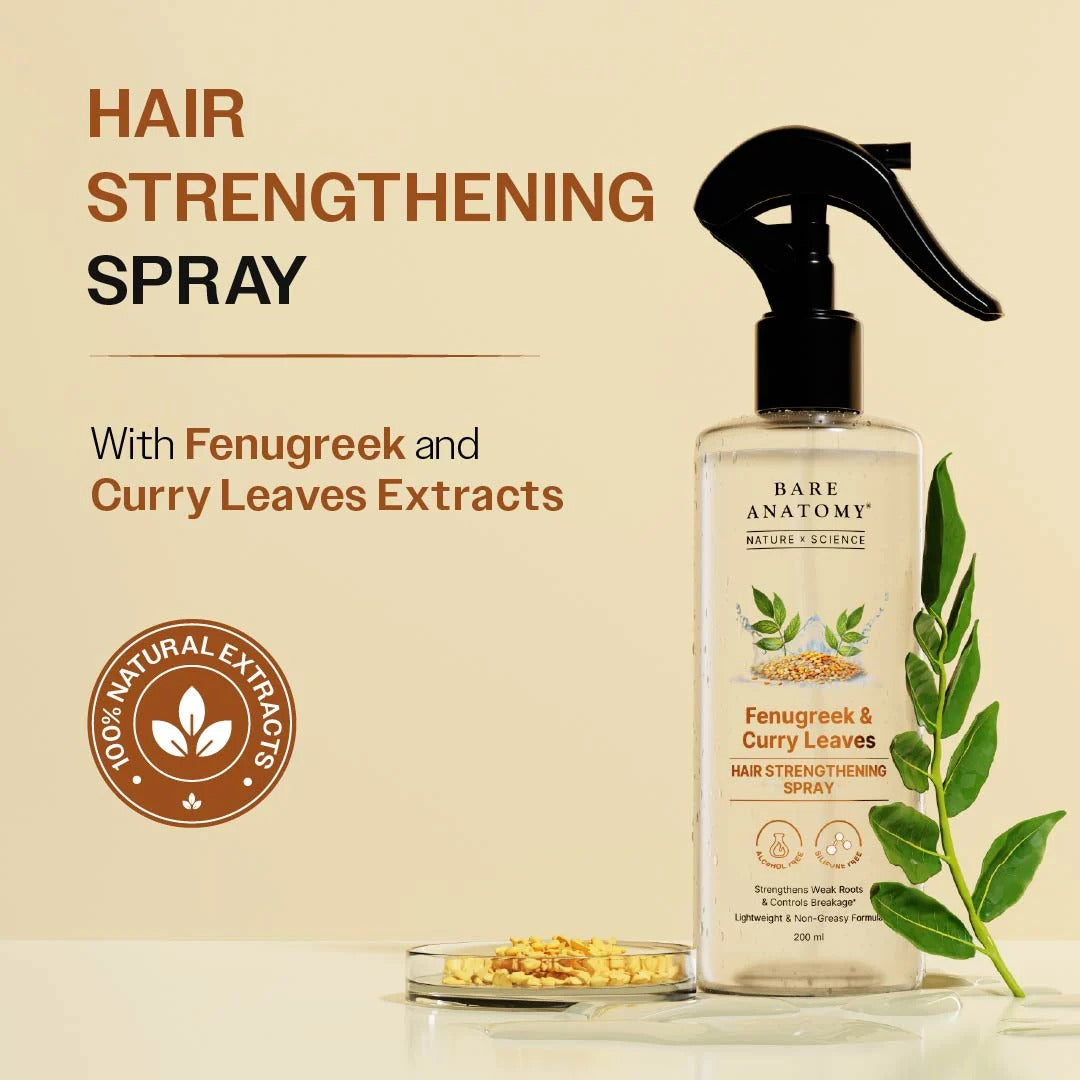 Innovist botanical hair spray benefits with fenugreek and curry leaves