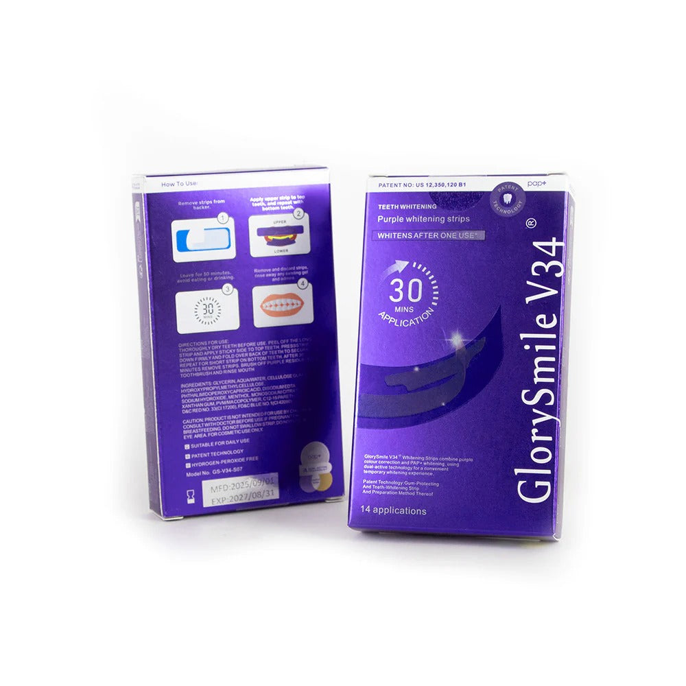 Purple Whitening Strips-14 strips (7 sessions)