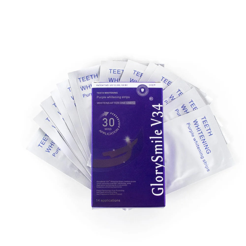 Purple Whitening Strips-14 strips (7 sessions)