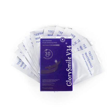 Purple Whitening Strips-14 strips (7 sessions)