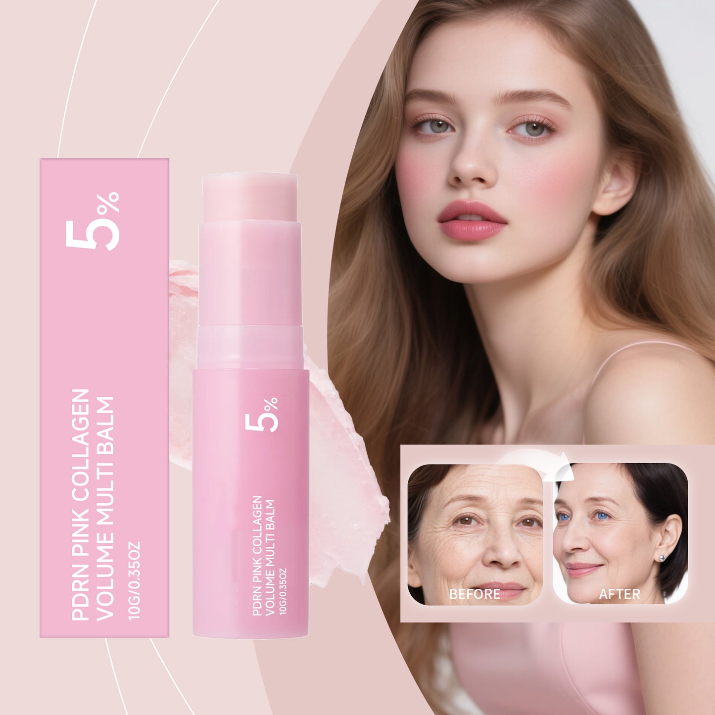 Innovist PDRN Pink Collagen Multi Balm Stick, 10g
